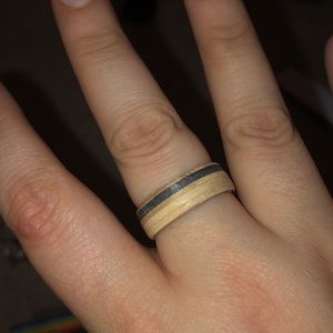 Rustic wooden ring
